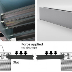 Rolling Hurricane Shutter System - 63mm Single Wall Slat (End-Retention)